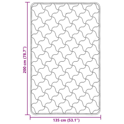 Ganzjahresbettdecke Gepolstert Taupe 135 x 200 cm
