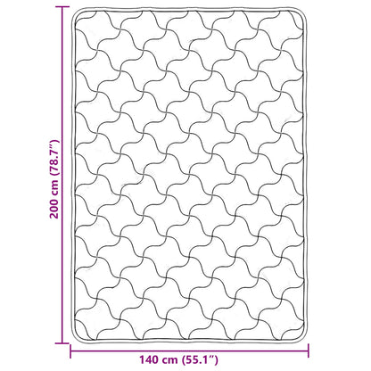 Ganzjahresbettdecke Gepolstert Creme 140 x 200 cm