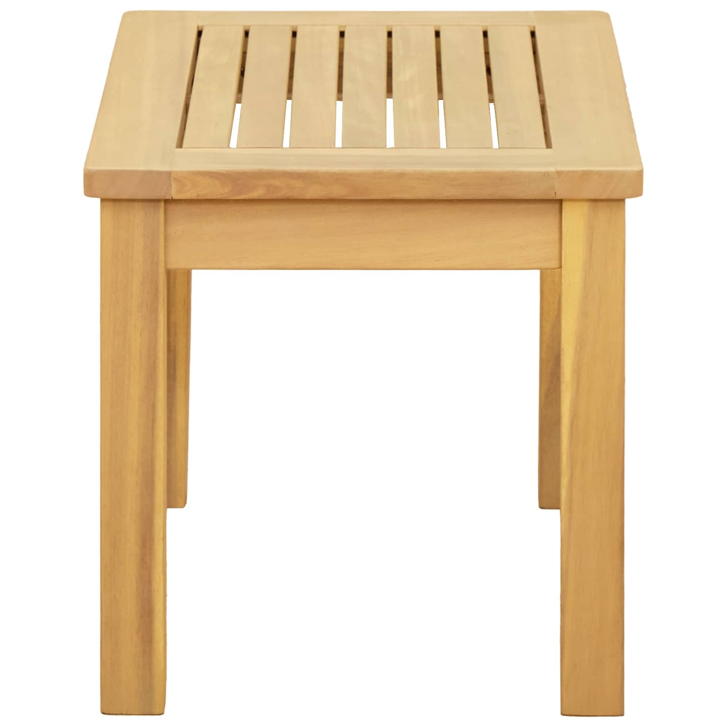 Couchtisch Helles Akazienholz 50 x 35 x 36 cm Massivholz Akazie