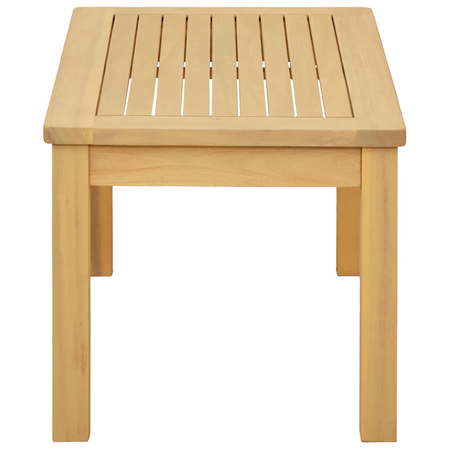 Couchtisch Helles Akazienholz 70 x 40 x 36 cm Massivholz Akazie