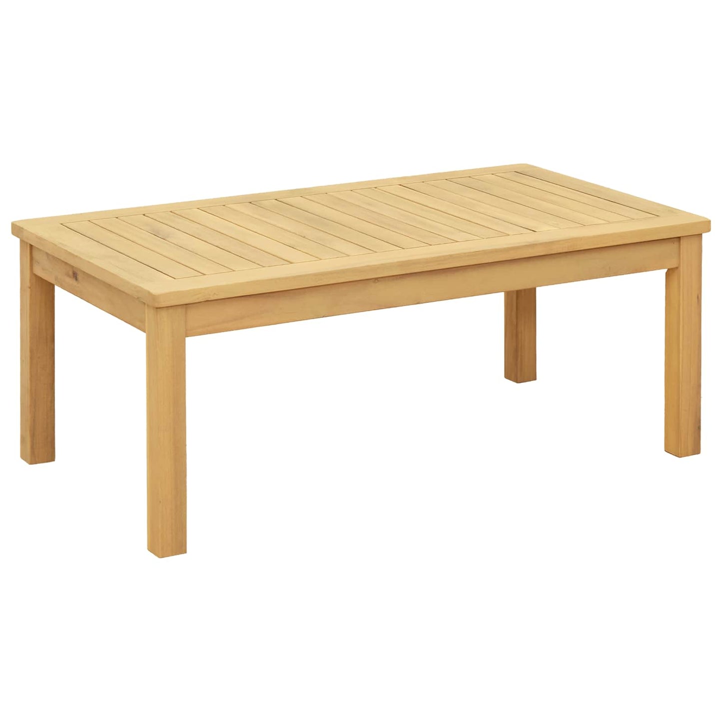 Couchtisch Helles Akazienholz 90 x 50 x 36 cm Massivholz Akazie