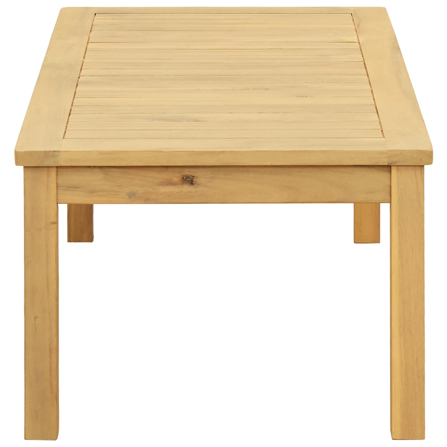 Couchtisch Helles Akazienholz 90 x 50 x 36 cm Massivholz Akazie