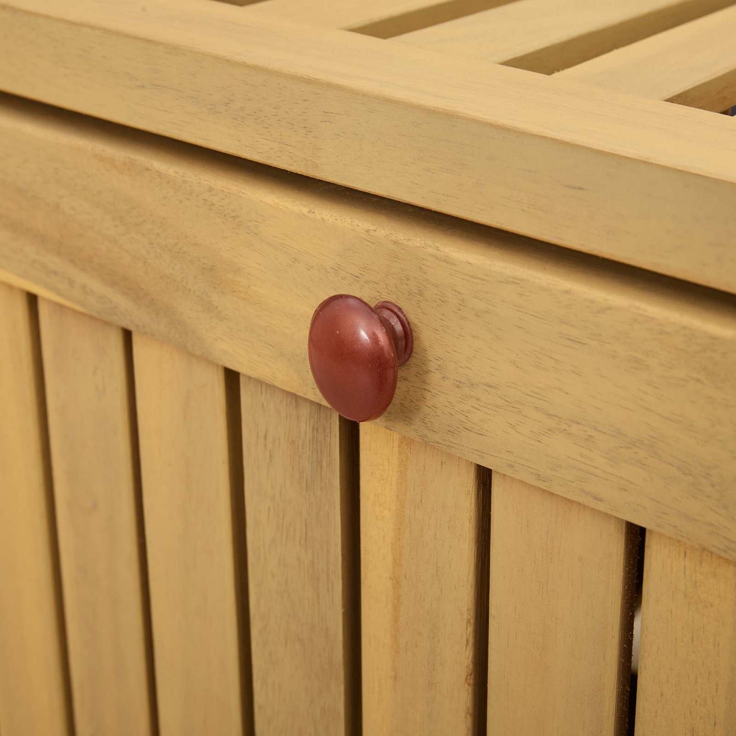 Sitzbank mit Stauraum mit Speicher mit Tür Massiv-Akazie