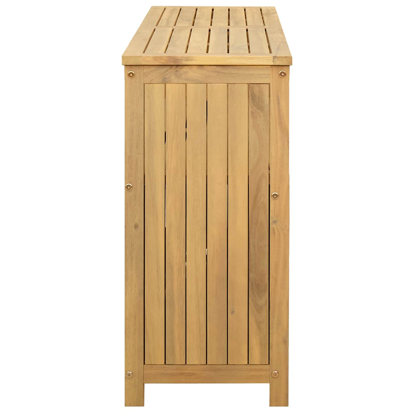 Gartenkonsole Tisch Helles Akazienholz 110 x 35 x 75 cm