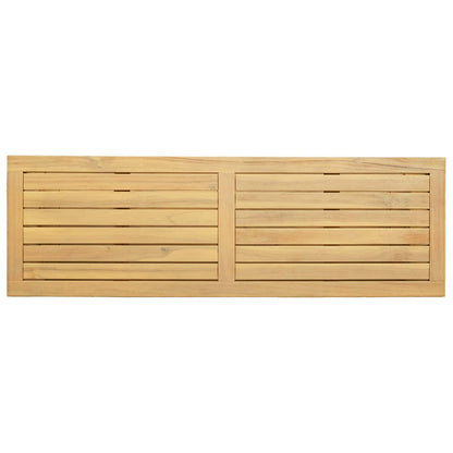 Gartenkonsole Tisch Helles Akazienholz 110 x 35 x 75 cm