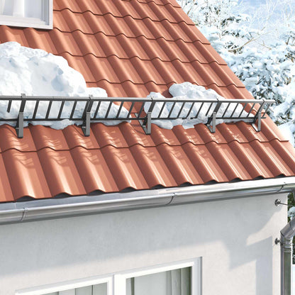 Schneewächter Unterstützung 12 pcs Anthrazit 29,5 x 3 x 34,5 cm