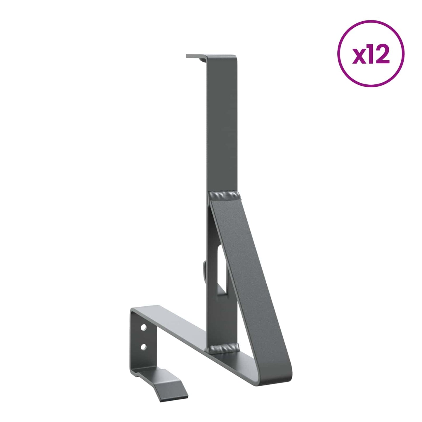 Schneewächter Unterstützung 12 pcs Anthrazit 29,5 x 3 x 34,5 cm