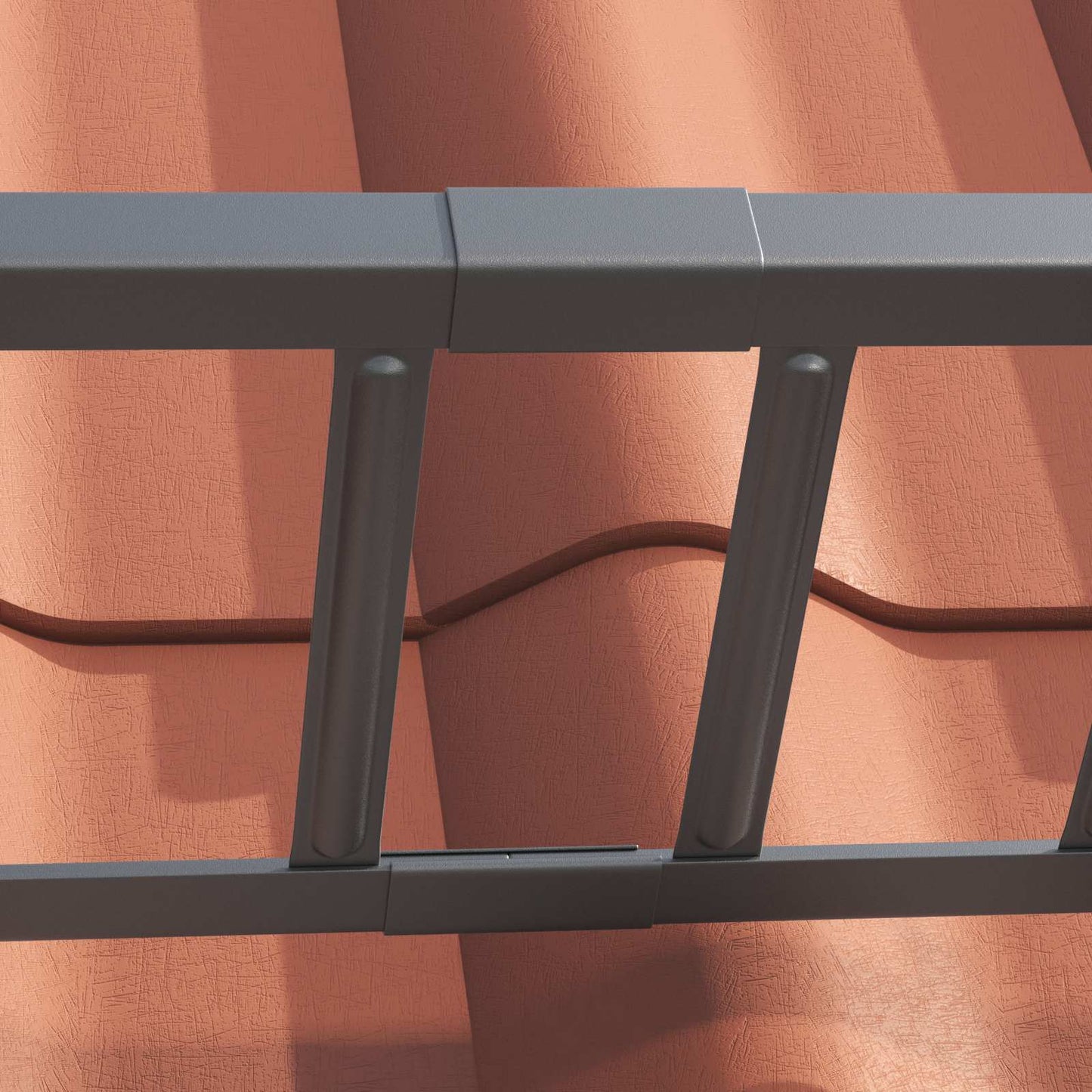 Dachschneeschild Anthrazit 600 x 2,5 x 20 cm Stahl