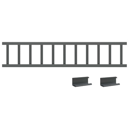 Dachschneeschild Anthrazit 600 x 2,5 x 20 cm Stahl