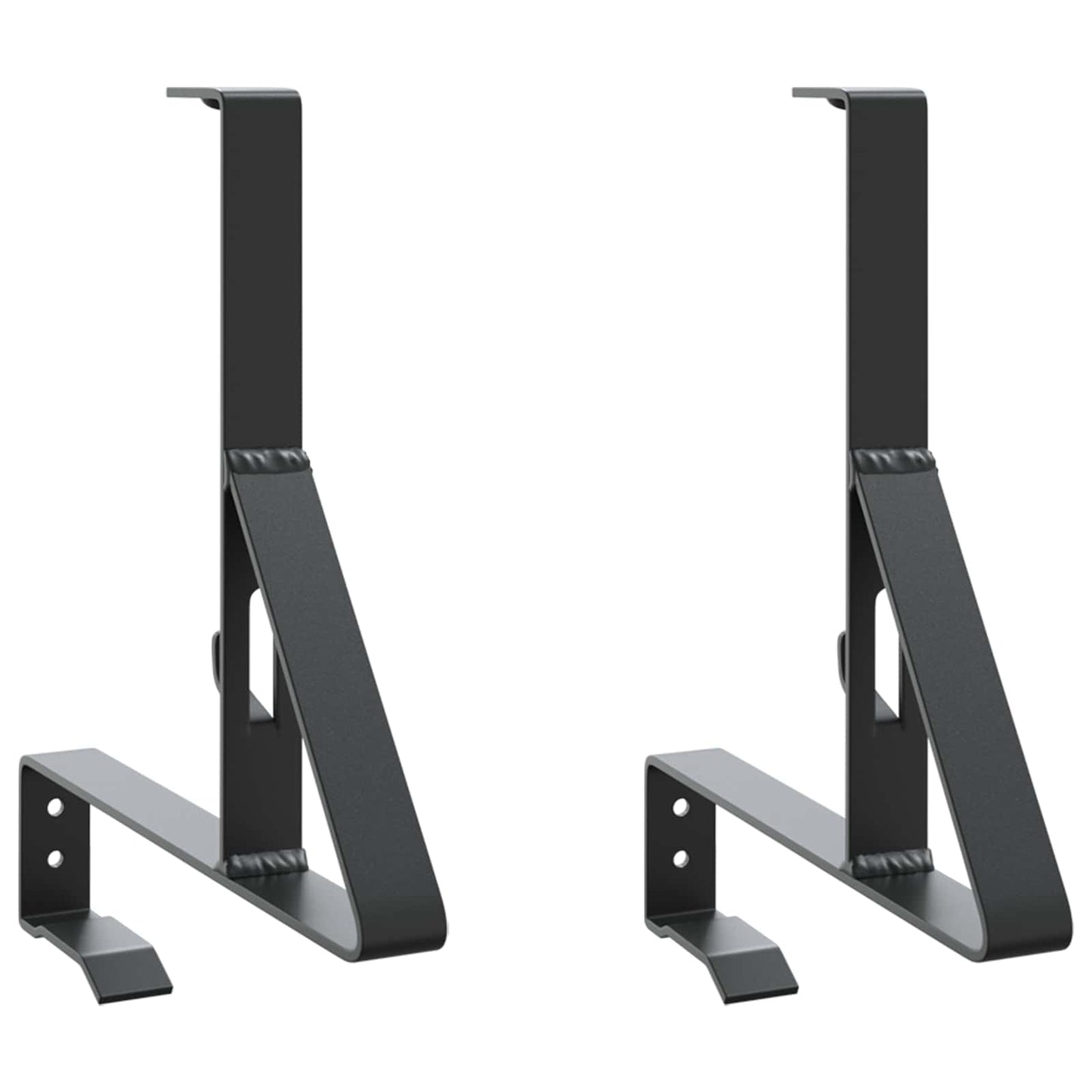 Schneewächter Unterstützung 2 pcs Schwarz 29,5 x 3 x 34,5 cm