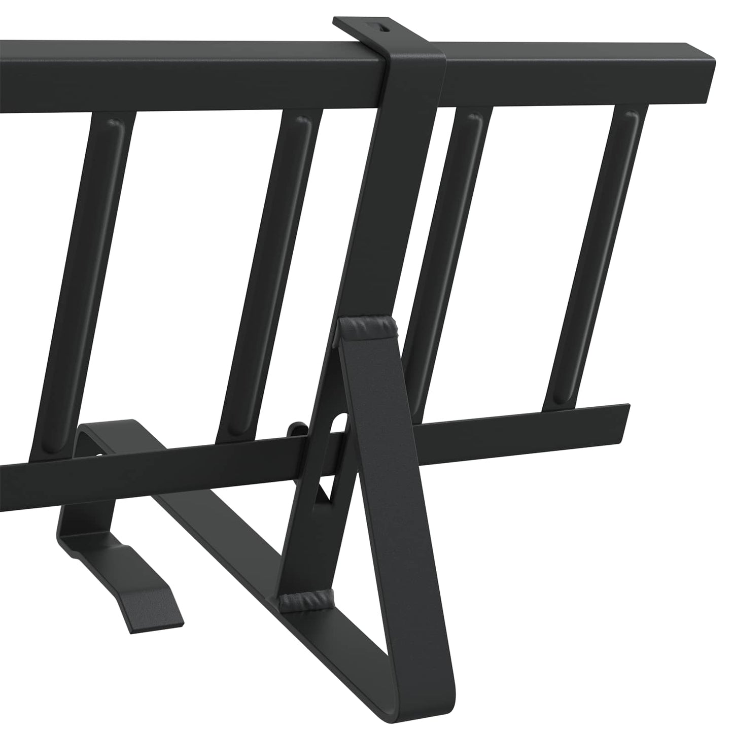 Dachschneeschild Schwarz 800 x 29,5 x 34,5 cm Stahl