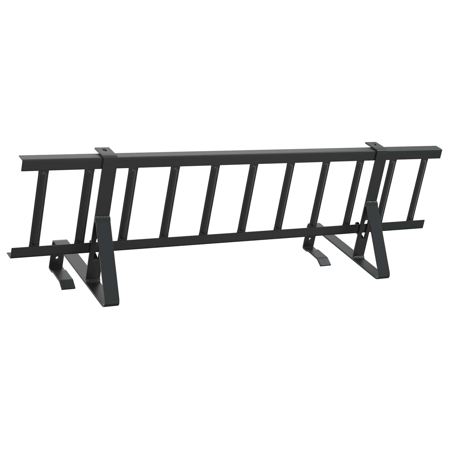 Dachschneeschild Schwarz 800 x 29,5 x 34,5 cm Stahl