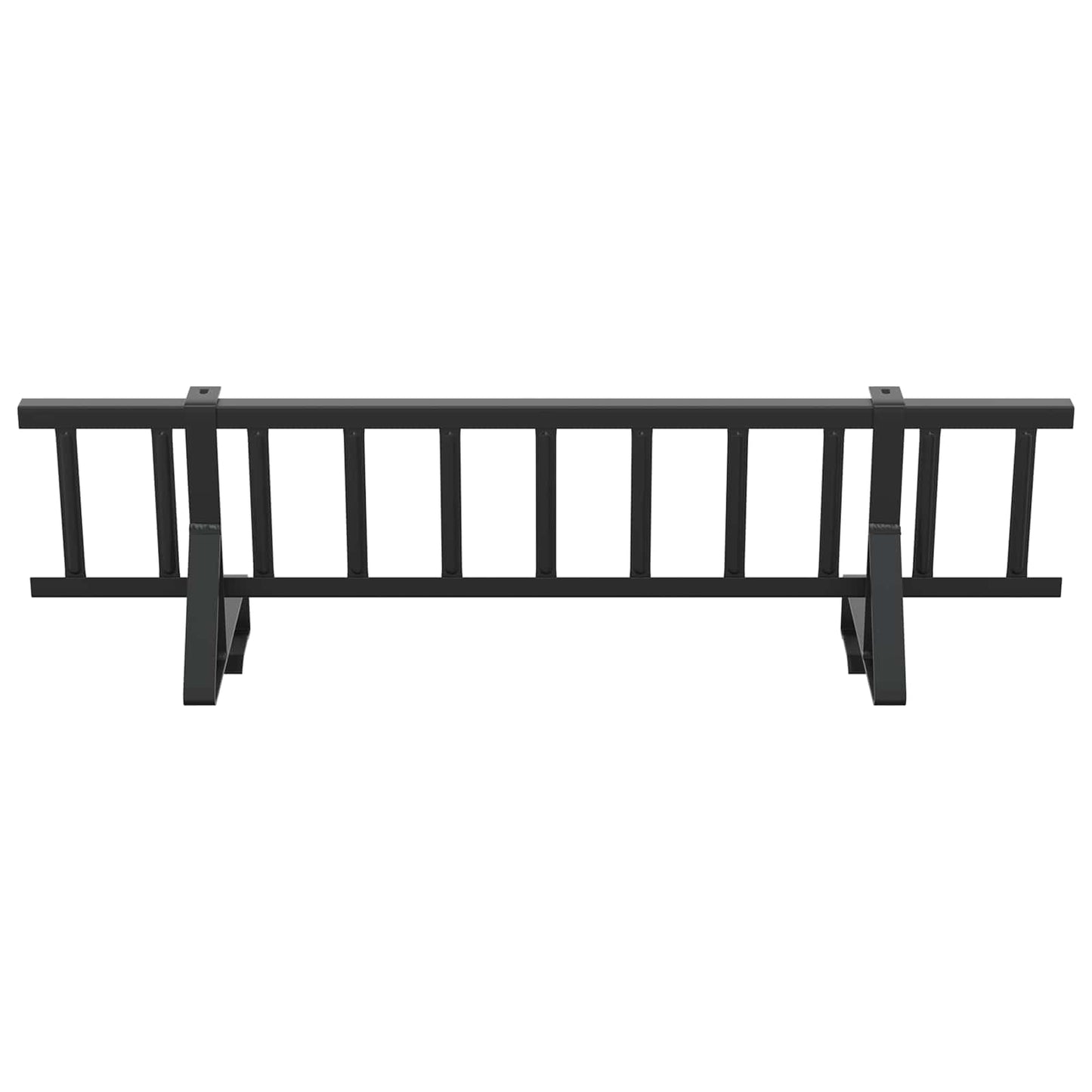 Dachschneeschild Schwarz 800 x 29,5 x 34,5 cm Stahl