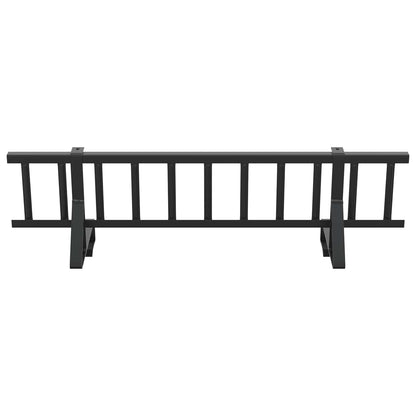 Dachschneeschild Schwarz 800 x 29,5 x 34,5 cm Stahl