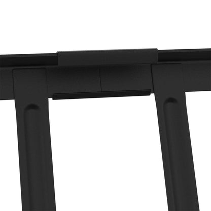 Dachschneeschild Schwarz 300 x 2,5 x 20 cm Stahl