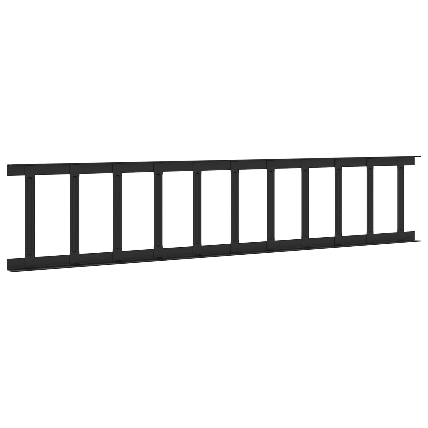 Dachschneeschild Schwarz 300 x 2,5 x 20 cm Stahl