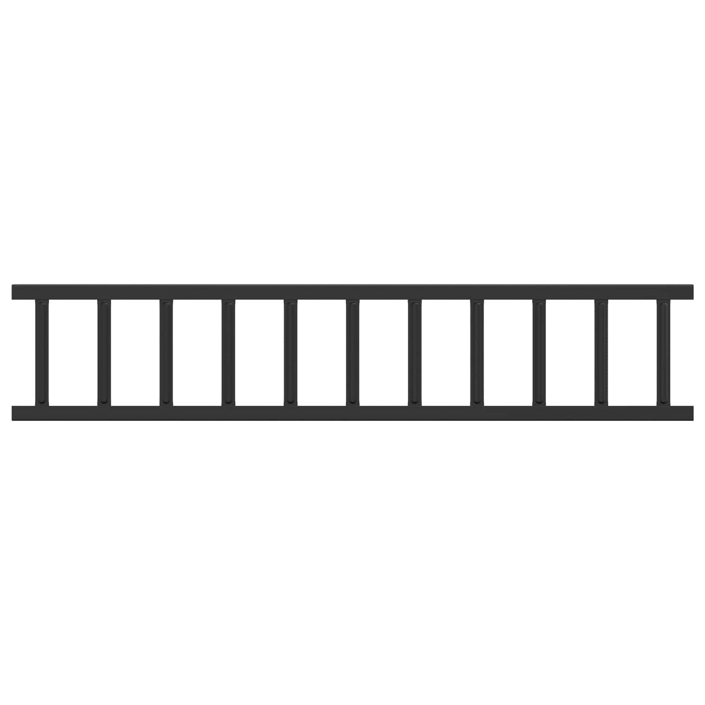 Dachschneeschild Schwarz 300 x 2,5 x 20 cm Stahl