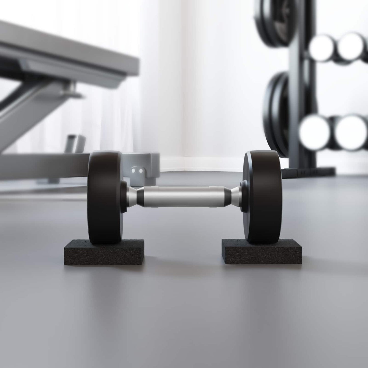 Gummipad 25 pcs Schwarz 9 x 6 x 2 cm Gummi