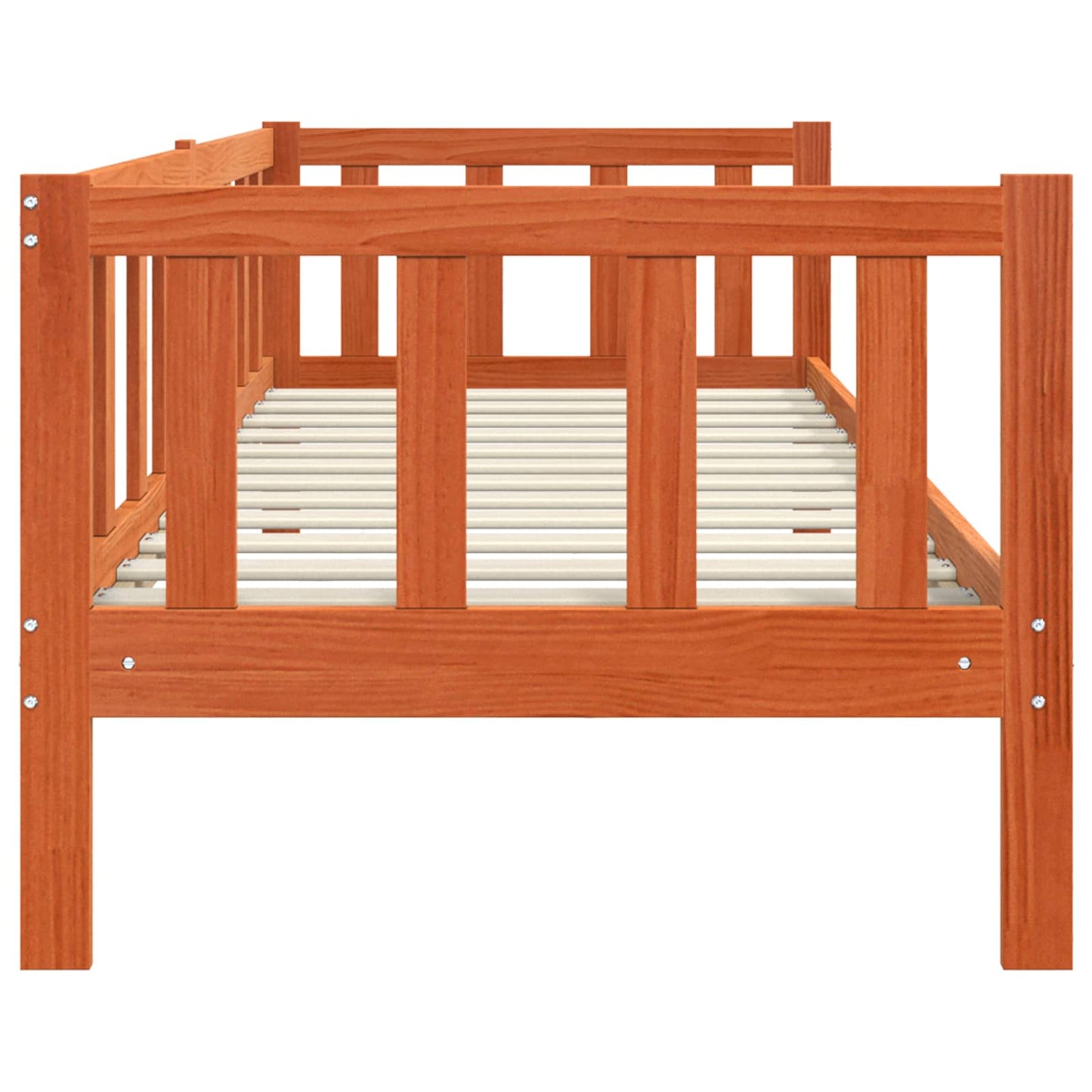 Bettrahmen Wachsbraun 80 x 200 cm Massives Kiefernholz