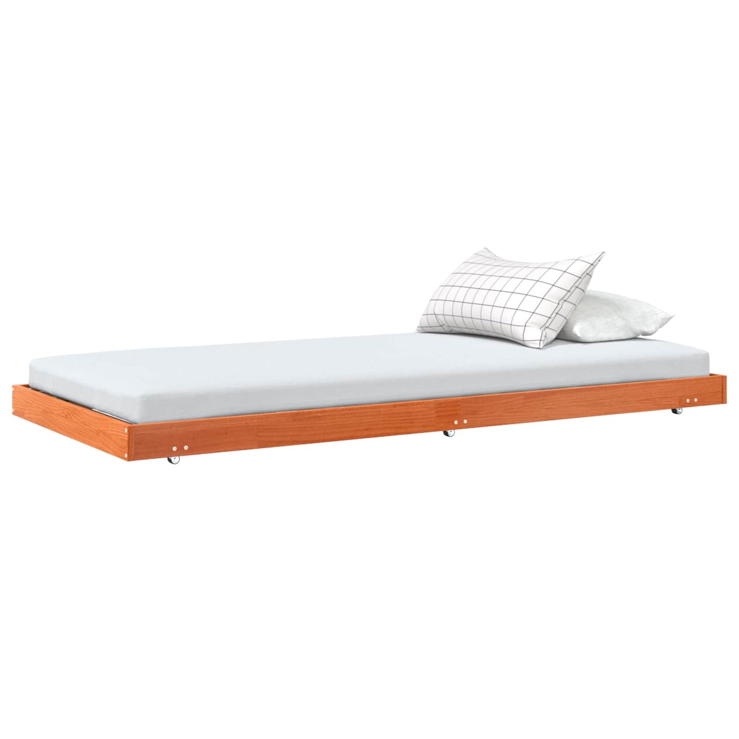 vidaXL Bettrahmen Wachsbraun 70 x 190 cm Massives Kiefernholz