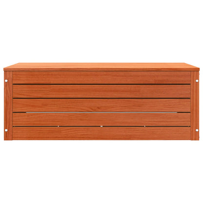 vidaXL Aufbewahrungsbox mit Speicher Wachsbraun 89 x 36,5 x 33 cm