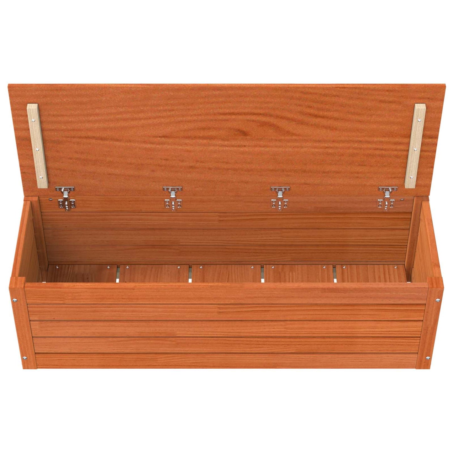 Aufbewahrungsbox mit Speicher Wachsbraun 109 x 36,5 x 33 cm