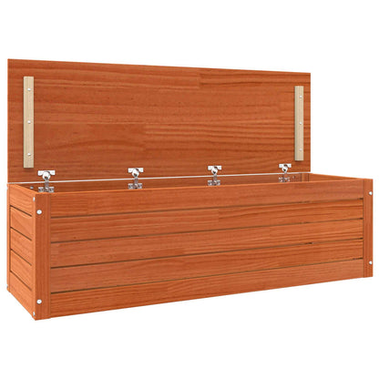 Aufbewahrungsbox mit Speicher Wachsbraun 109 x 36,5 x 33 cm