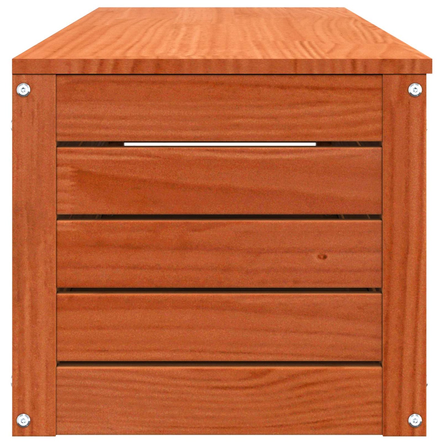 Aufbewahrungsbox mit Speicher Wachsbraun 109 x 36,5 x 33 cm