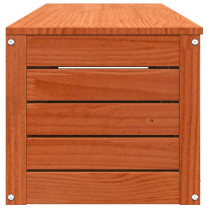 Aufbewahrungsbox mit Speicher Wachsbraun 109 x 36,5 x 33 cm