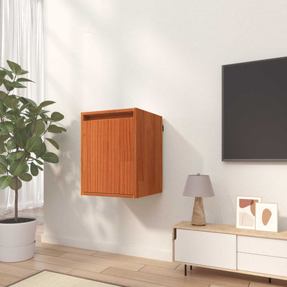 vidaXL Wandschrank Wachsbraun 30 x 30 x 40 cm Massives Kiefernholz