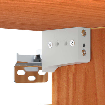 vidaXL Wandschrank Wachsbraun 60 x 30 x 30 cm Massives Kiefernholz