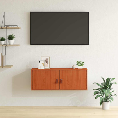 vidaXL Wandschrank Wachsbraun 80 x 30 x 30 cm Massives Kiefernholz