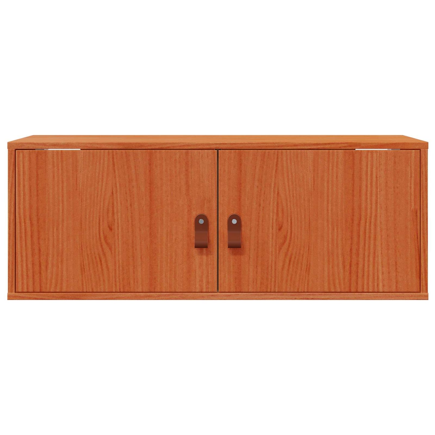 Wandschrank mit Regal mit Tür 2 pcs Wachsbraun 80 x 30 x 30 cm