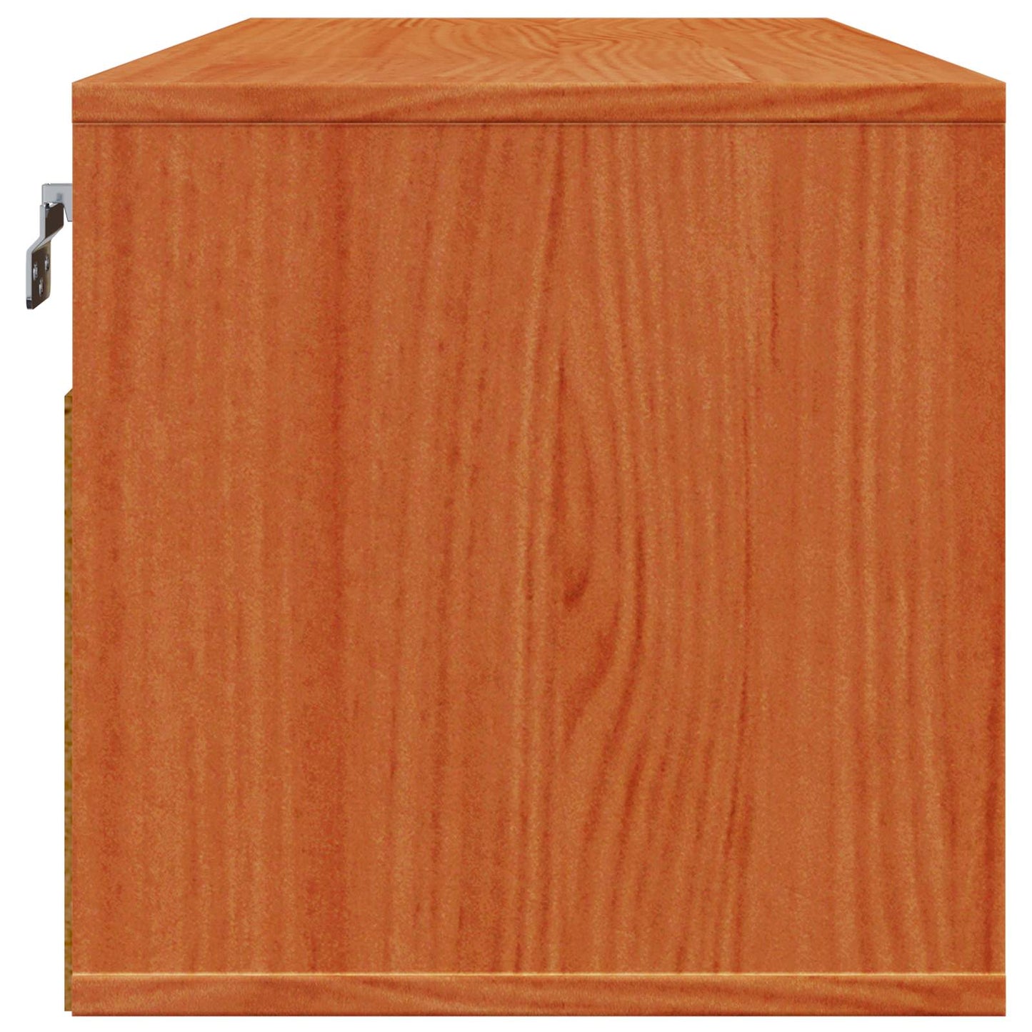 Wandschrank mit Regal mit Tür 2 pcs Wachsbraun 80 x 30 x 30 cm