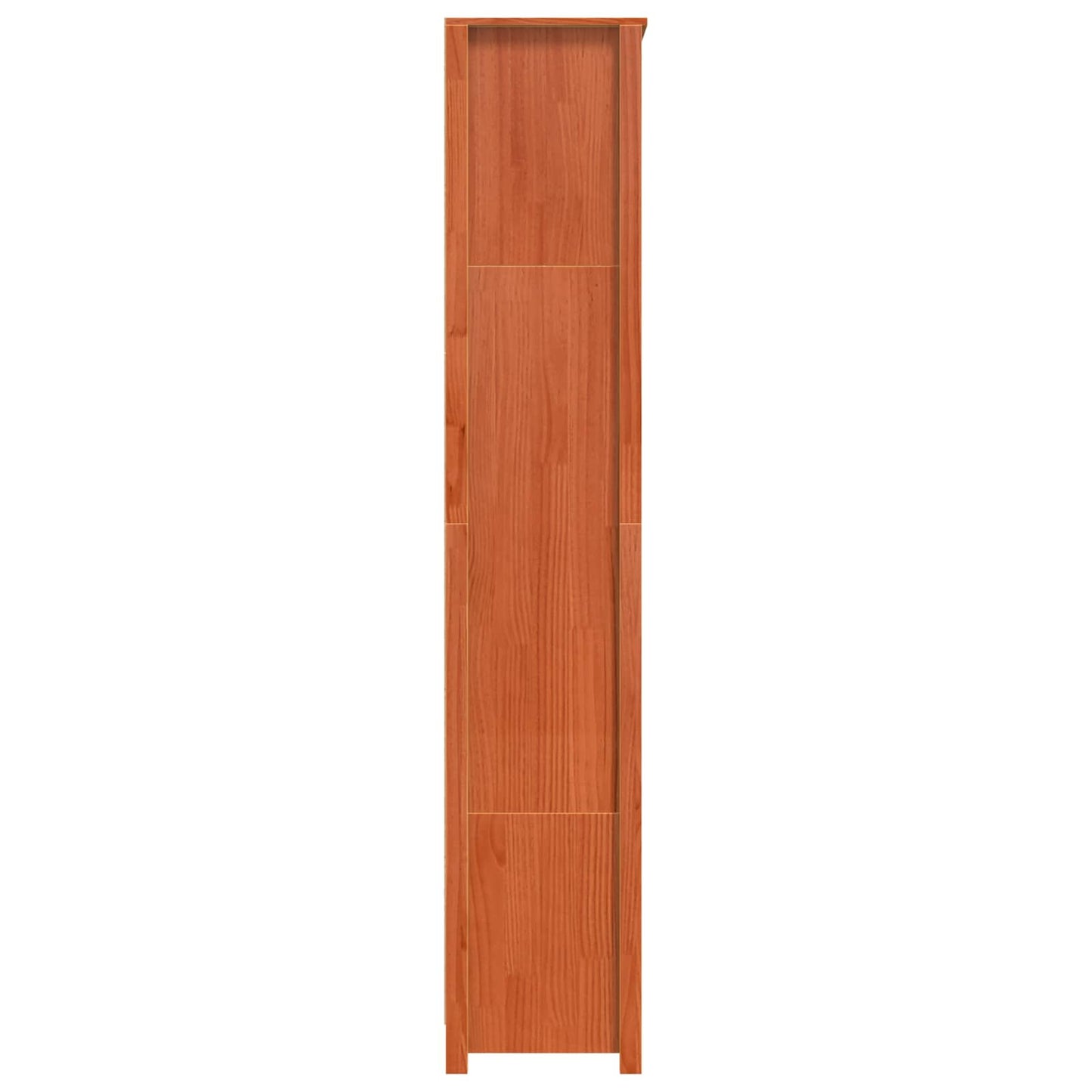 vidaXL Bücherregal Wachsbraun 80 x 35 x 183 cm Massives Kiefernholz