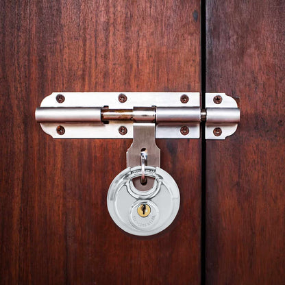 Diskusschlösser mit Schlüsseln Silber Edelstahl