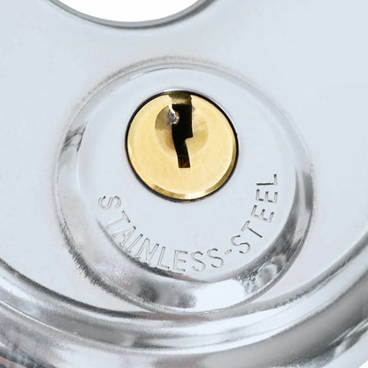 Diskusschlösser mit Schlüsseln 2 pcs Silber 9 x 2,8 x 9 cm