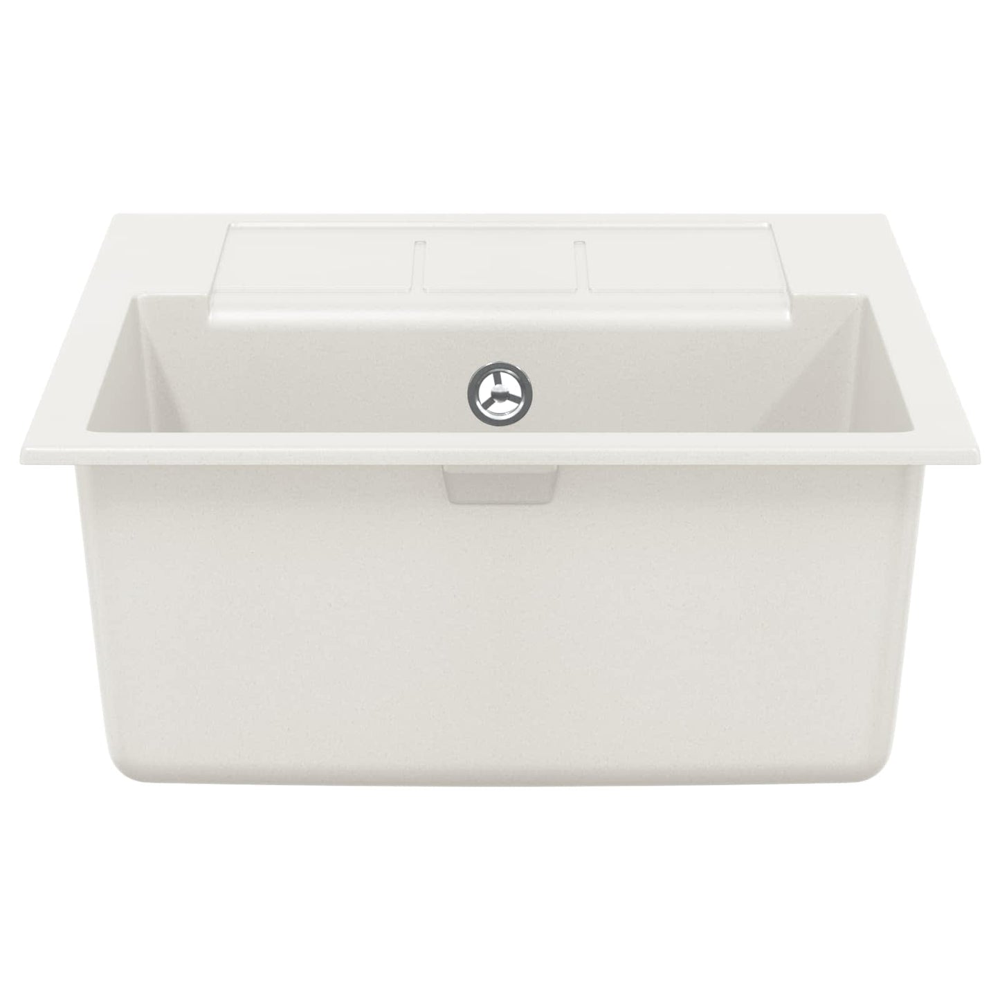 Waschbecken Weiß 620 x 500 mm 80% Quarz und 20% Harz