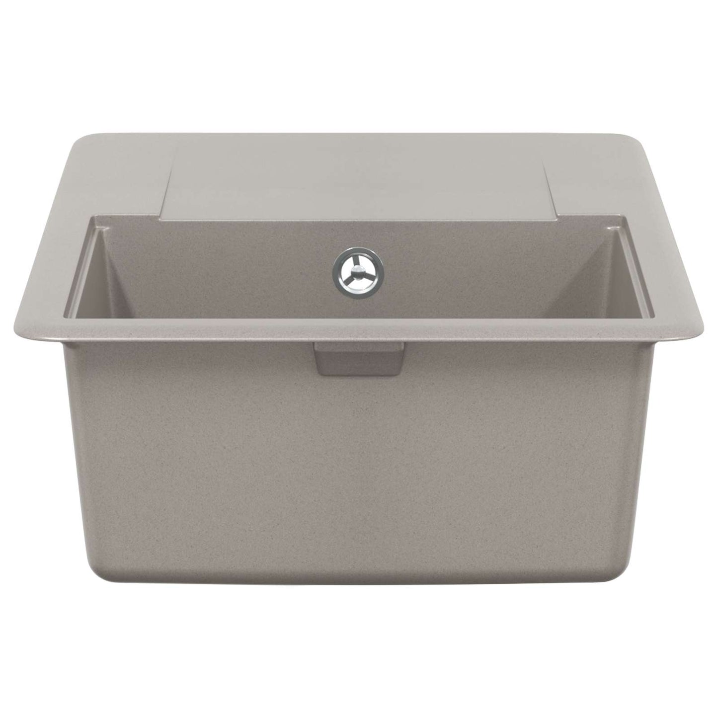 Waschbecken Grau 670 x 460 mm 80% Quarz und 20% Harz