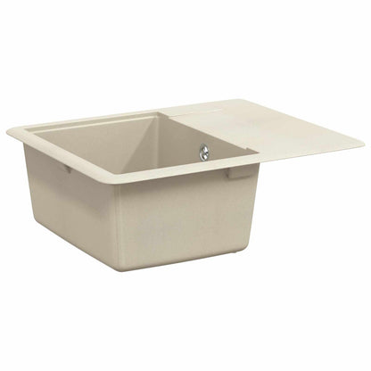 Waschbecken Beige 560 x 460 mm 80% Quarz und 20% Harz