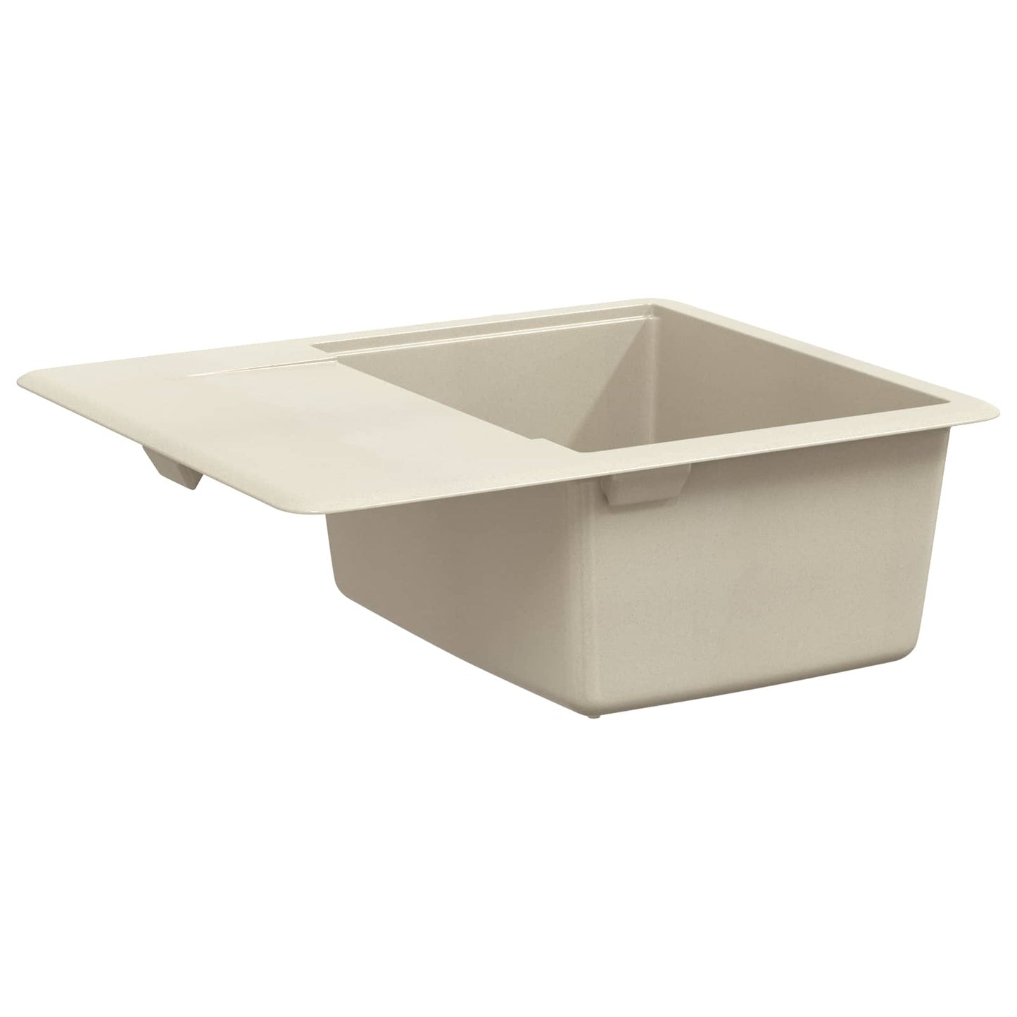 Waschbecken Beige 560 x 460 mm 80% Quarz und 20% Harz