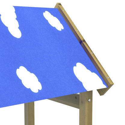 Spielturm Braun Massives imprägniertes Holz