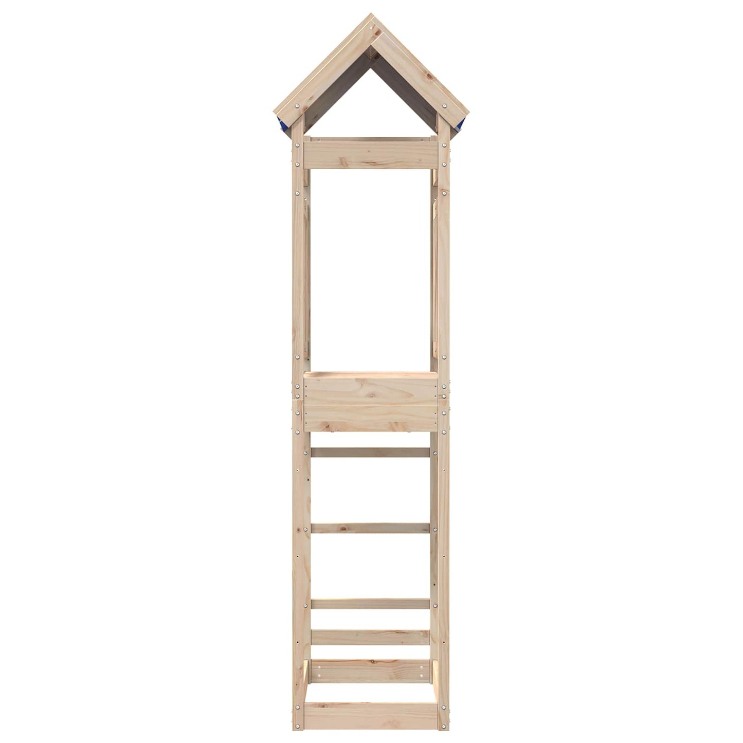 Spielturm Braun 52.5 x 85 x 239 cm Massives Kiefernholz