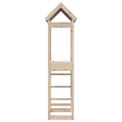 Spielturm Braun 52.5 x 85 x 239 cm Massives Kiefernholz