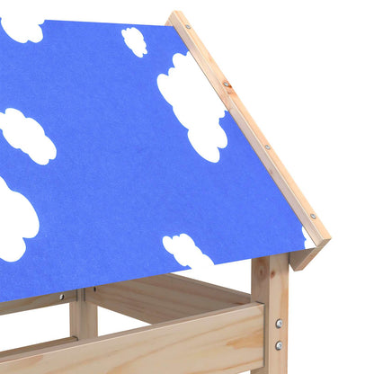 Spielturm Braun 85 x 52,5 x 239 cm Massives Kiefernholz