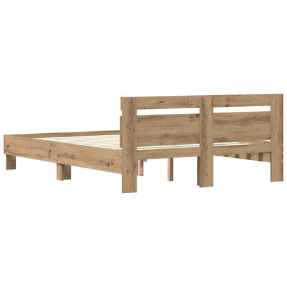 Bettrahmen Artisan-Eiche 140 x 200 cm Holzwerkstoff