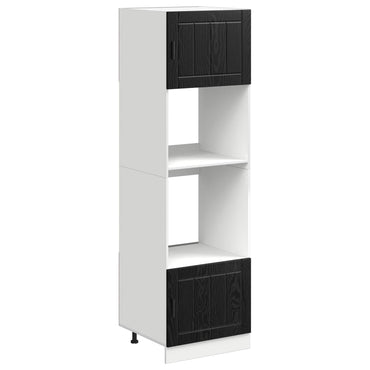 vidaXL Küchenschrank Schwarz Eichen-Optik 60 x 57 x 207 cm