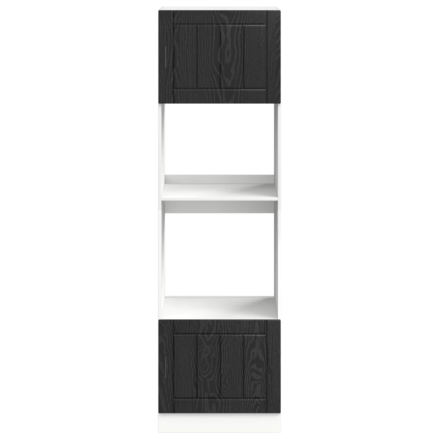 vidaXL Küchenschrank Schwarz Eichen-Optik 60 x 57 x 207 cm