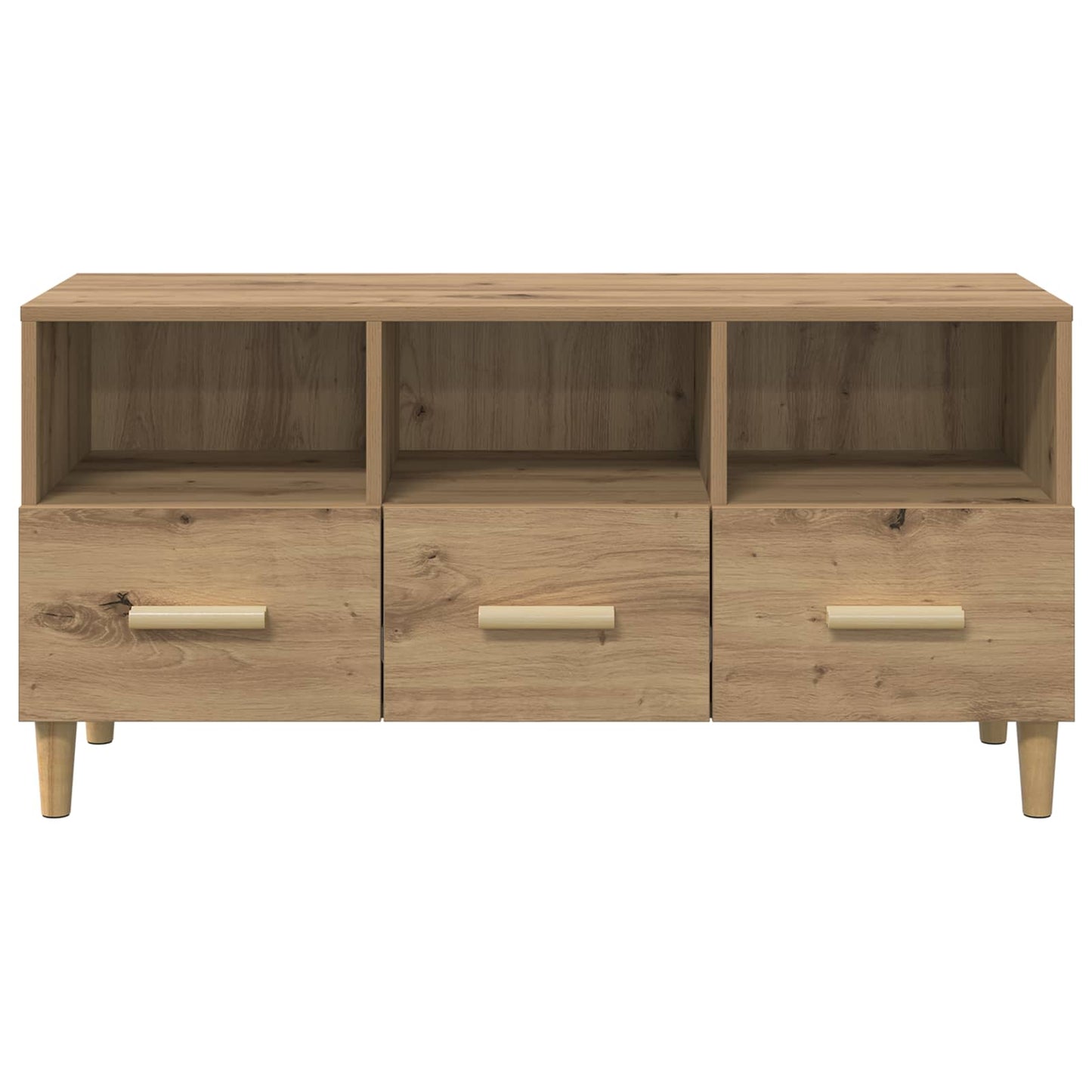 vidaXL TV-Schränk Kunsthandwerk Eiche 102 x 36 x 50 cm Holzwerkstoff