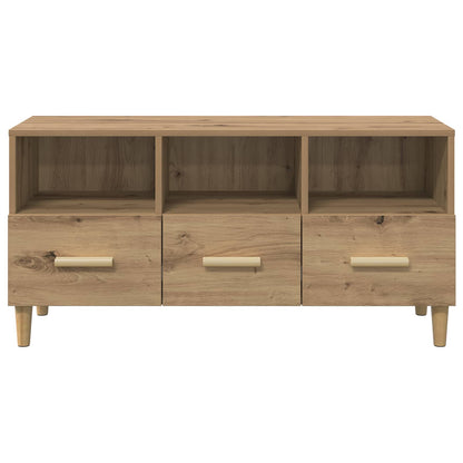 vidaXL TV-Schränk Kunsthandwerk Eiche 102 x 36 x 50 cm Holzwerkstoff